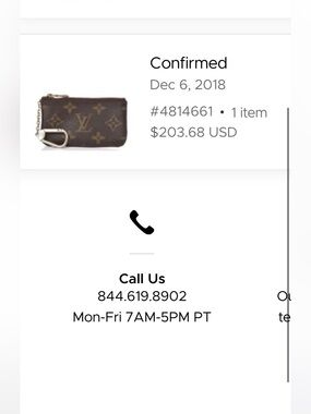 Louis Vuitton Monogram Zippered Key Pouch in Brown